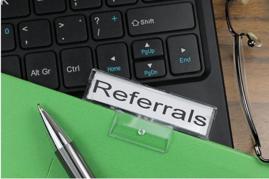 Referrals hanging file